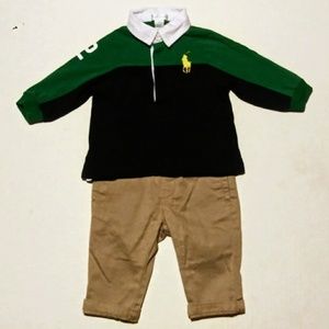 Kids Ralph Lauren Polo Shirt and Place Est.1989 Pa